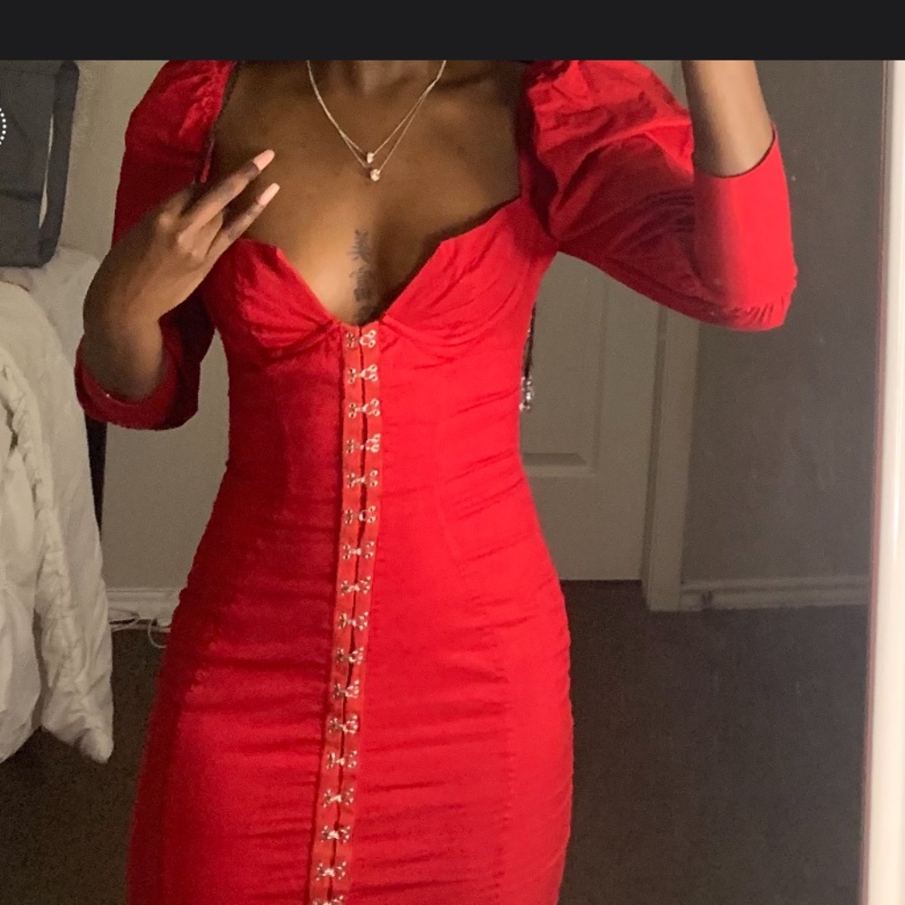 A bodycon dress